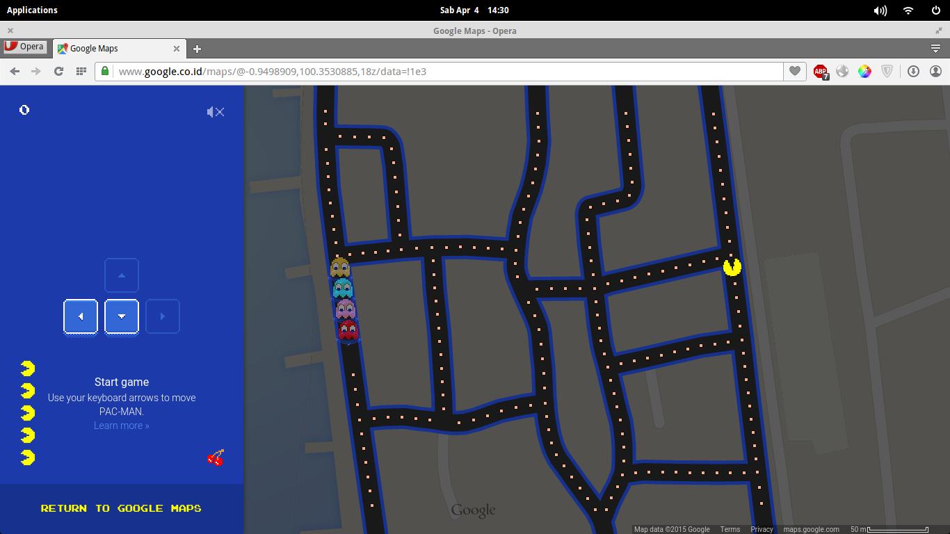 Google Maps Pacman