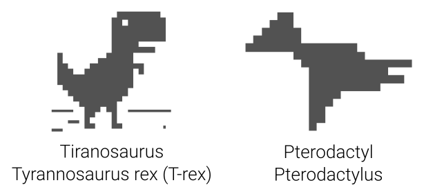 Chrome Hidden Dinosaur