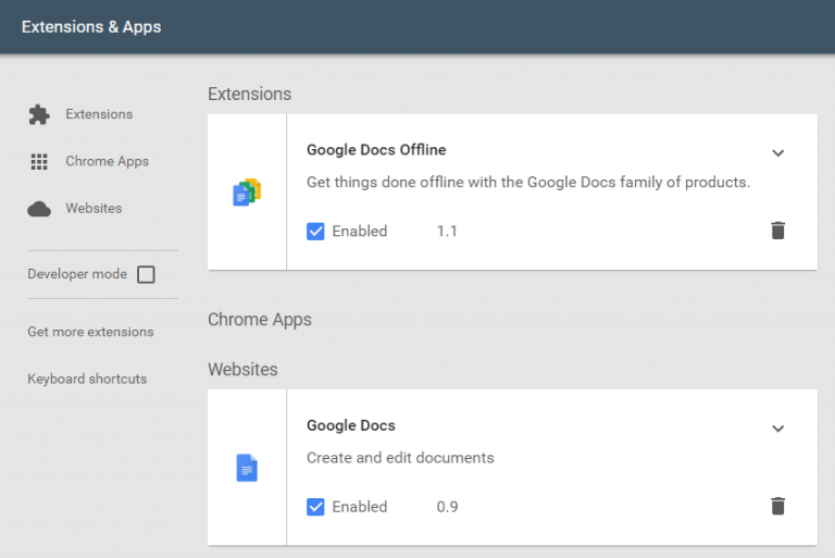 Extension and Apps