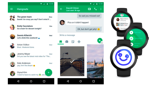 New Google Hangout with Material Design