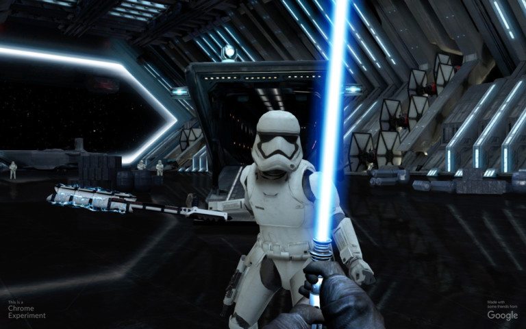 Lightsaber Escape Chrome Experiment
