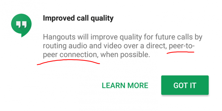 Hangouts-P2P