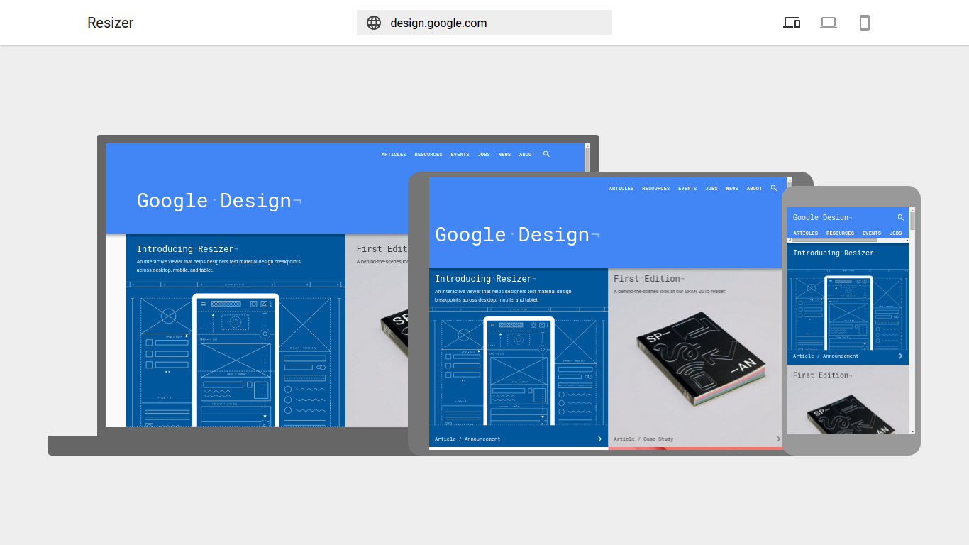 Google Design Resizer Tool