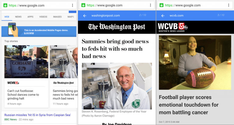 amp pages example