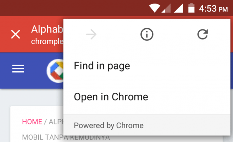 chrome custom tabs