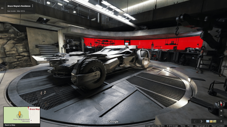 Bruce Wayne Residence at Google Maps Street View