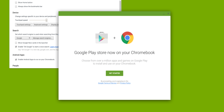 Google Play Store in chrome os 1