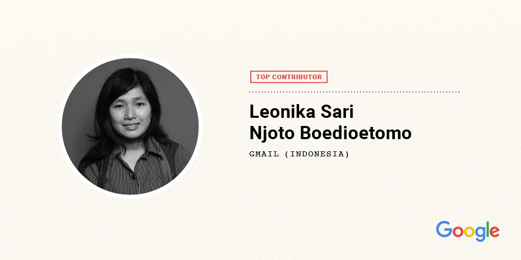 Leonika Sari Top COntributor Google