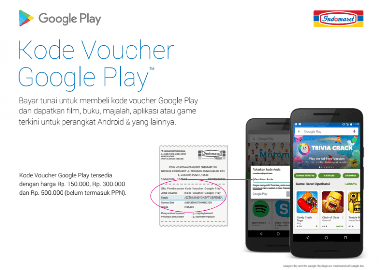 Voucher Google Play di Indomaret