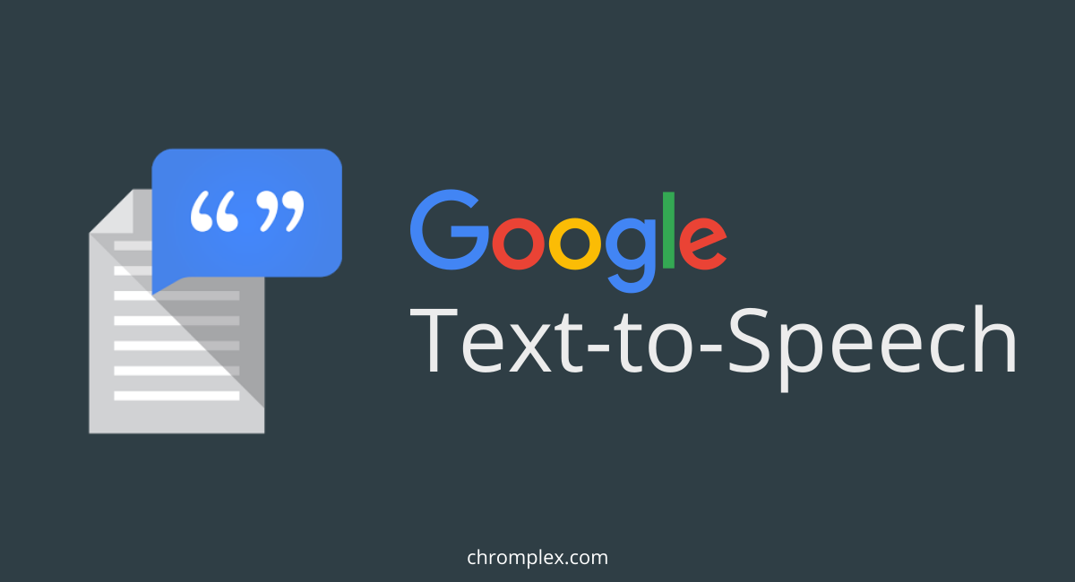 google text to speech