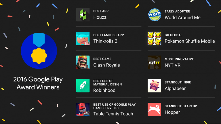 Google Play Awards Winner