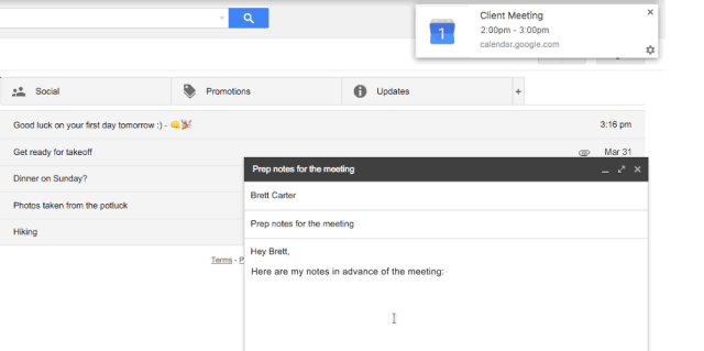 google calendar web notification