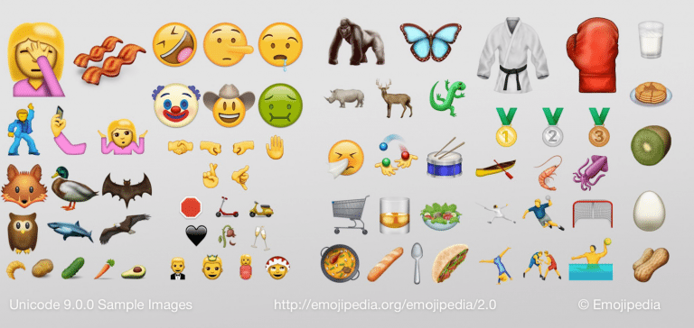 72 new emoji Unicode 9