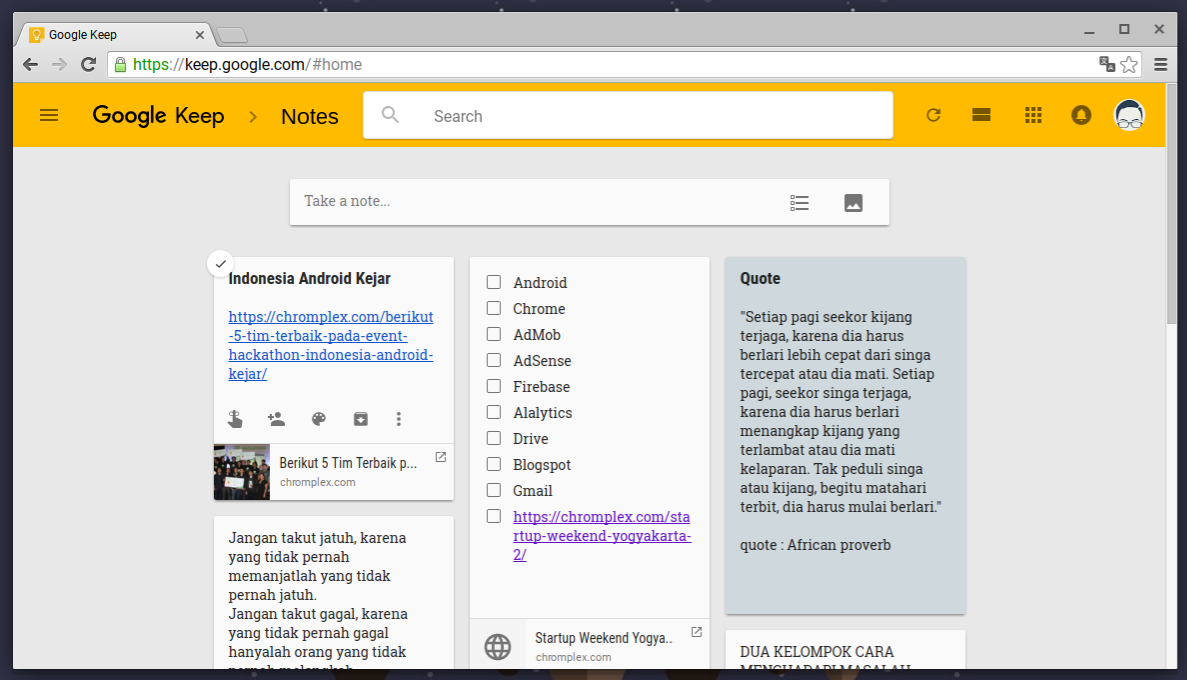 Google Keep Material Design and New Features