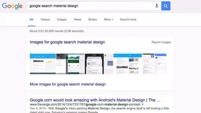 google search material design