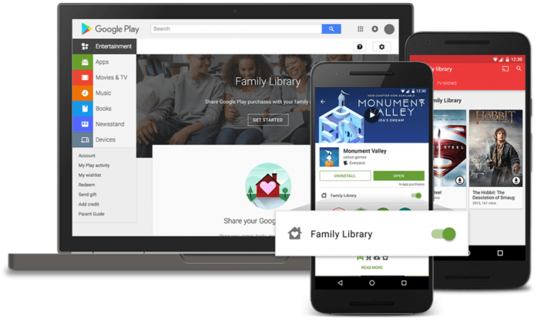 Google Play Family Library