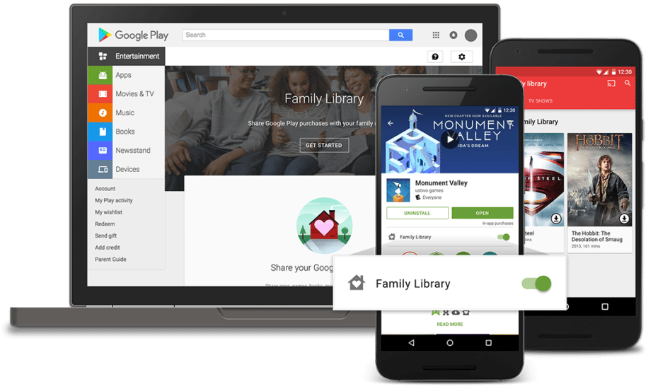 Google Play Family Library