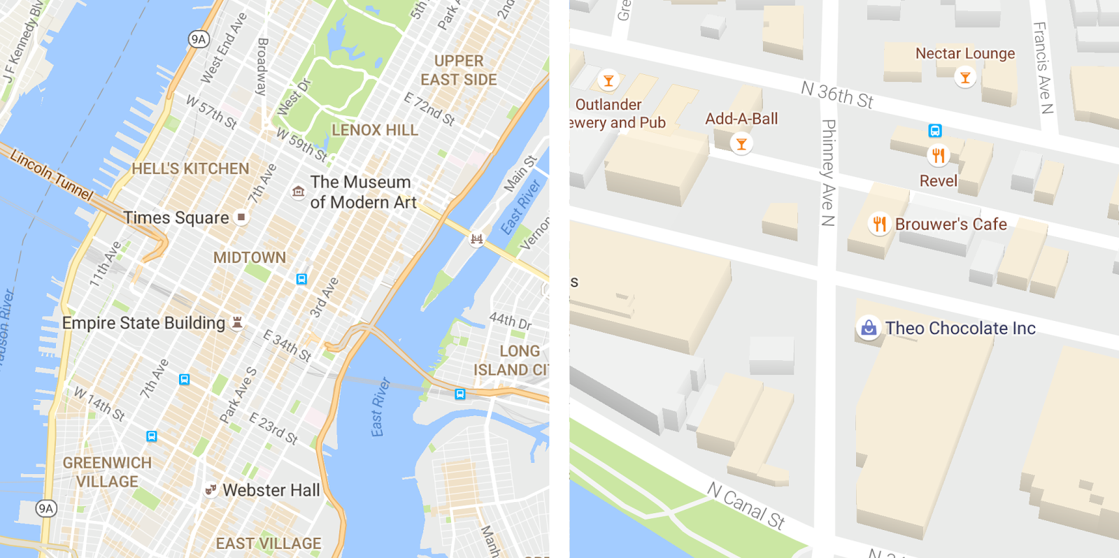 Google Maps Tampil Lebih Bersih