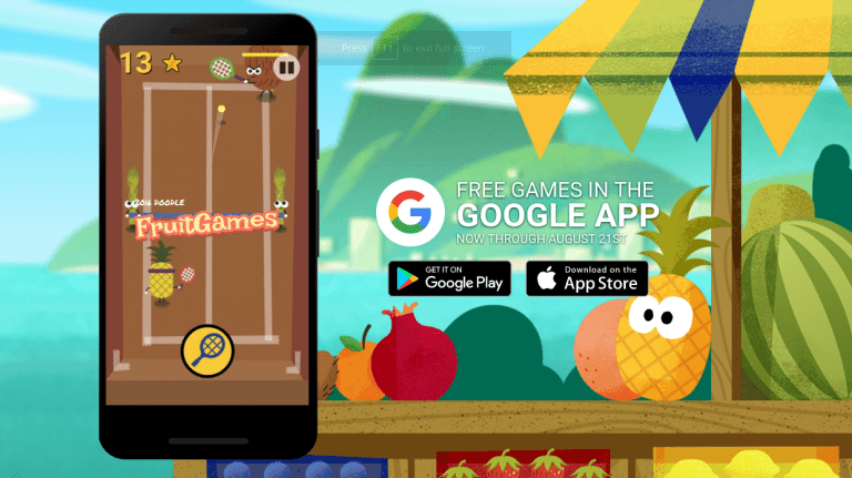 Fruit Game Google Doodle