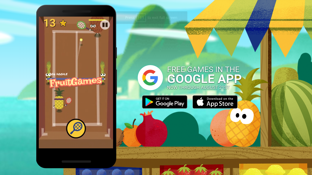 Fruit Game Google Doodle