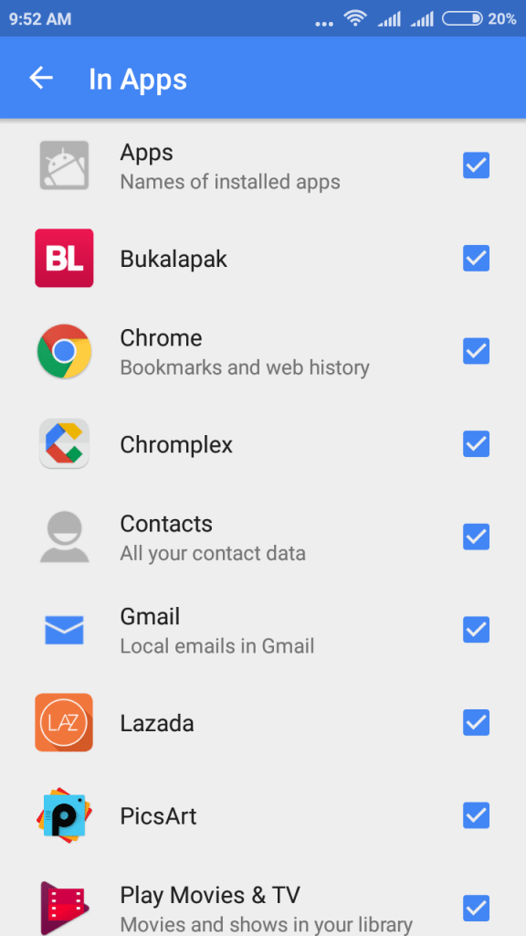 Penelusuran In Apps