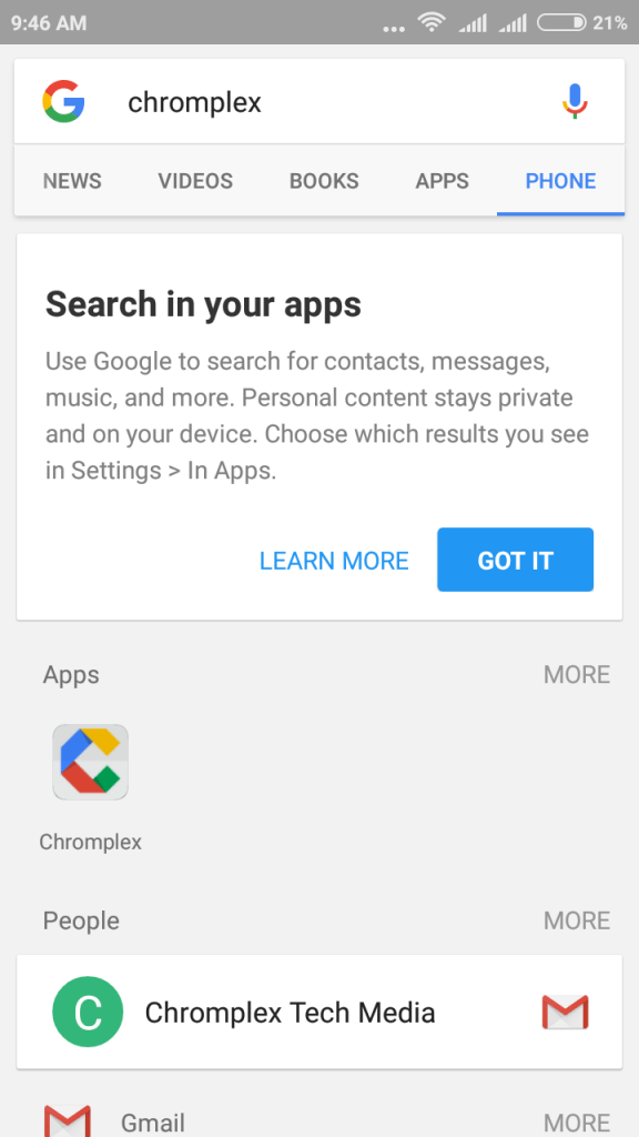 Penelusuran In Apps