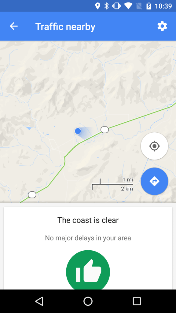 Google Maps Traffic Nearby
