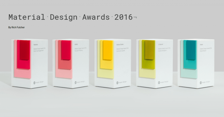 Material Design Awards 2016