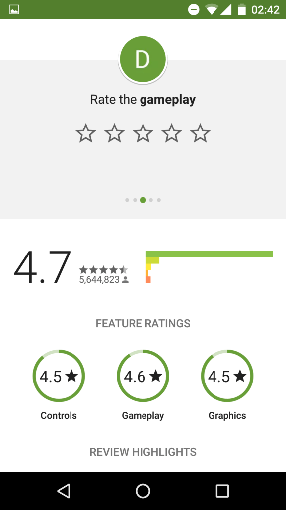 Feature Rating 3