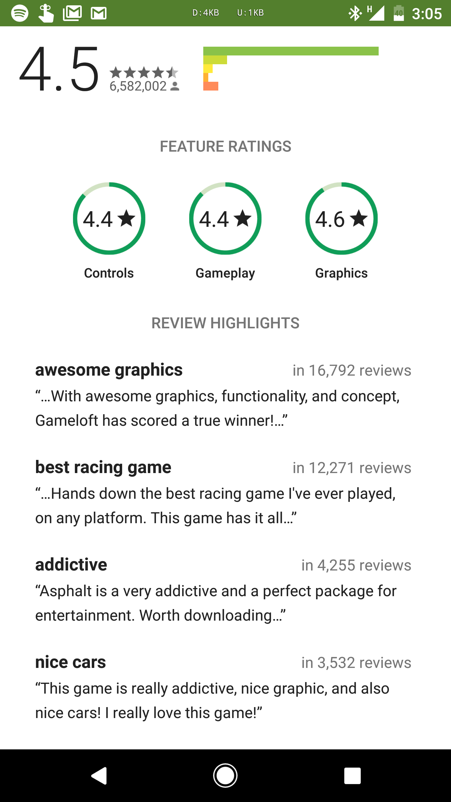 Review pada Play Store yang Lama