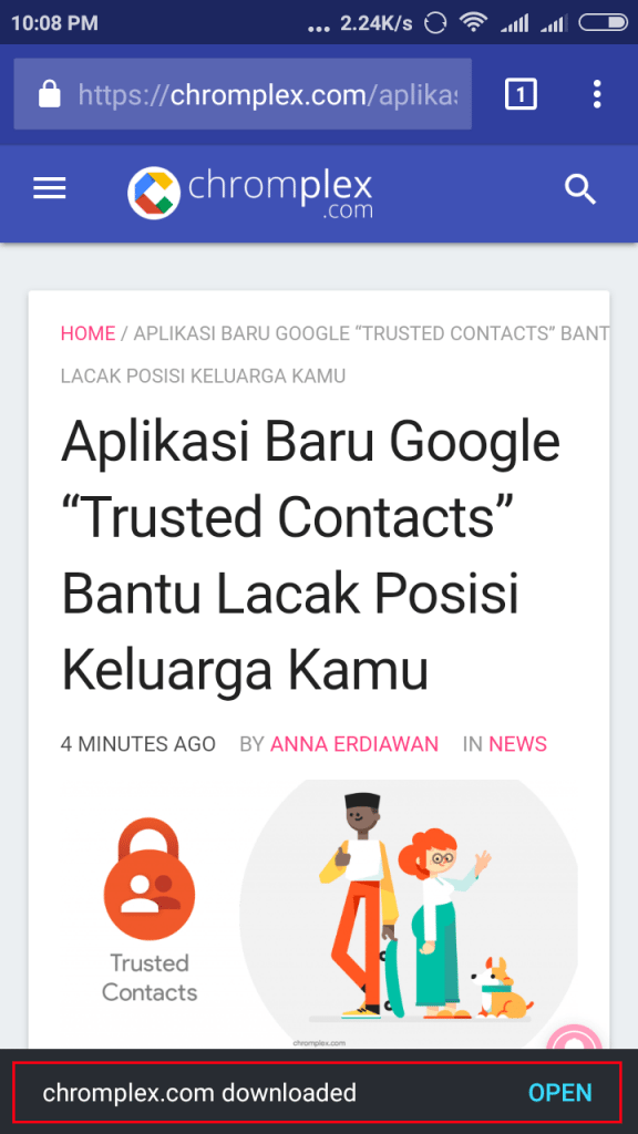 Chrome 55 Android