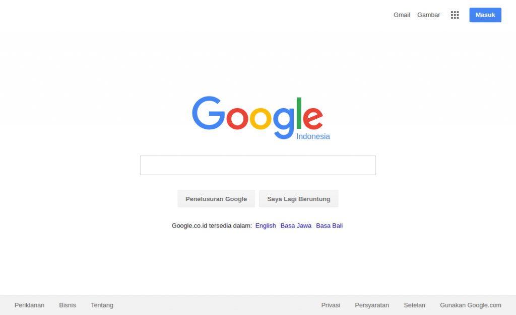 Google.co.id Desain Lama