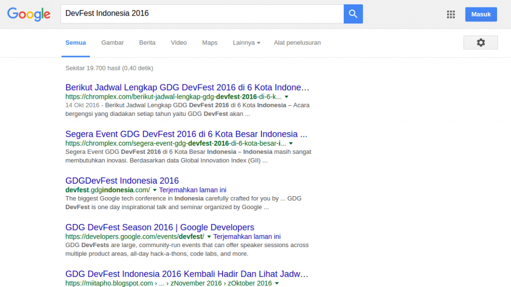 Hasil Penelusuran Lama