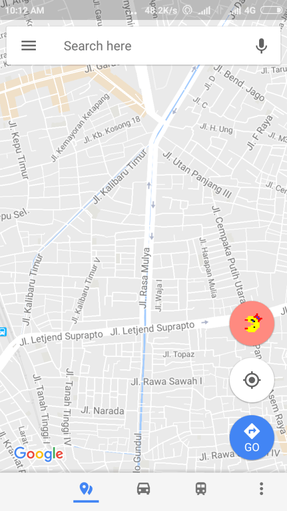 Google Maps Pac Man