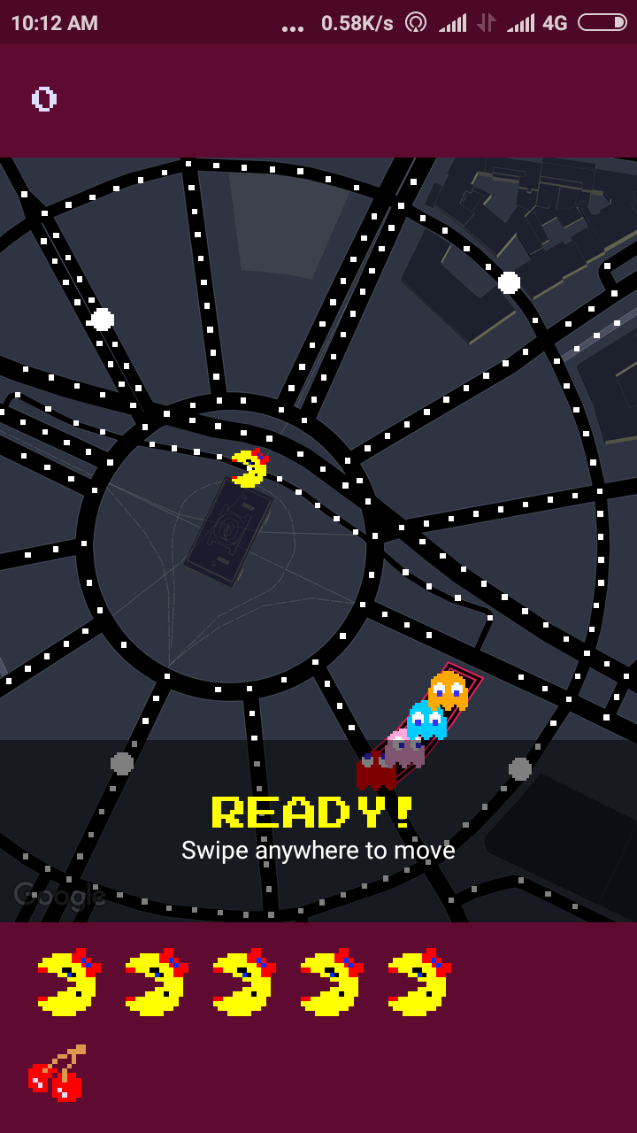 Google Maps Pac Man