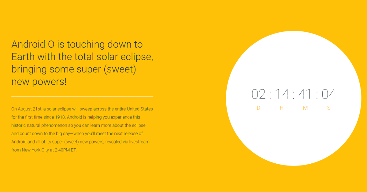 Android O Teaser