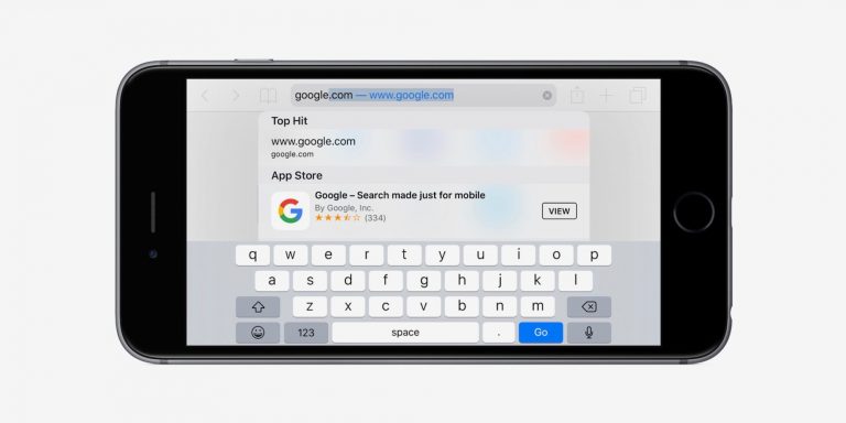 google search on ios
