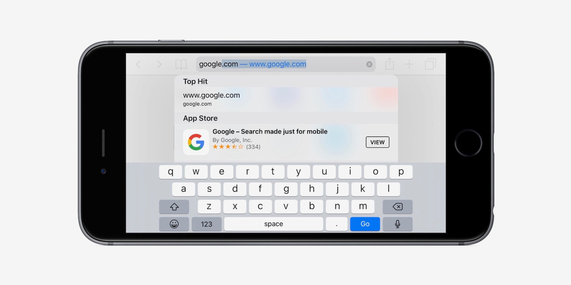 google search on ios