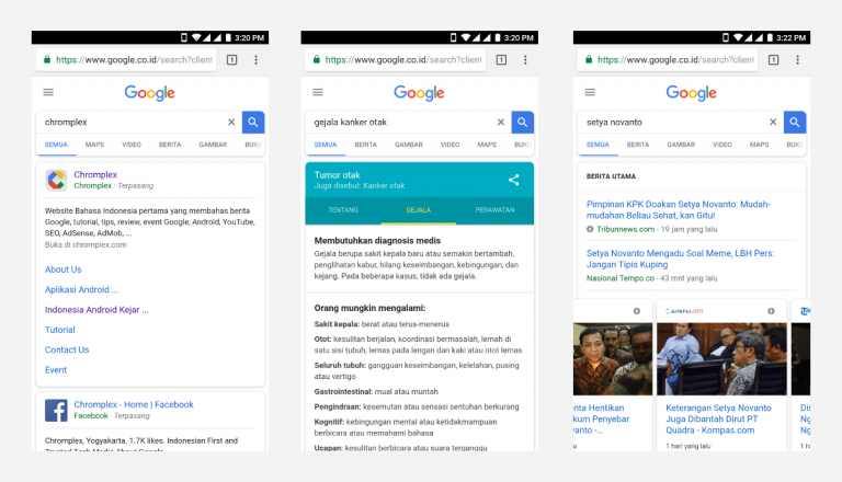 Google Search on Mobile