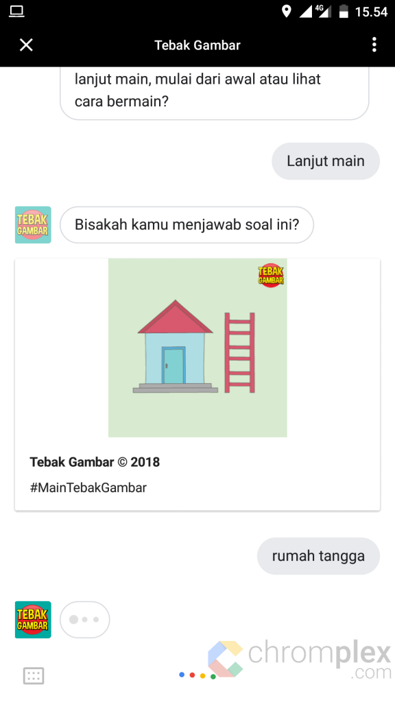 Tebak Gambar di Google Assistant - Lanjut main